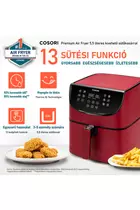 Kép 2/4 - Cosori Premium Forrólevegős Sütő (Piros)