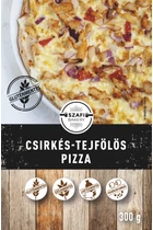 Kép 1/2 - PIZZA CSIRKÉS-TEJFÖLÖS 300g (gyorsfagyasztott)