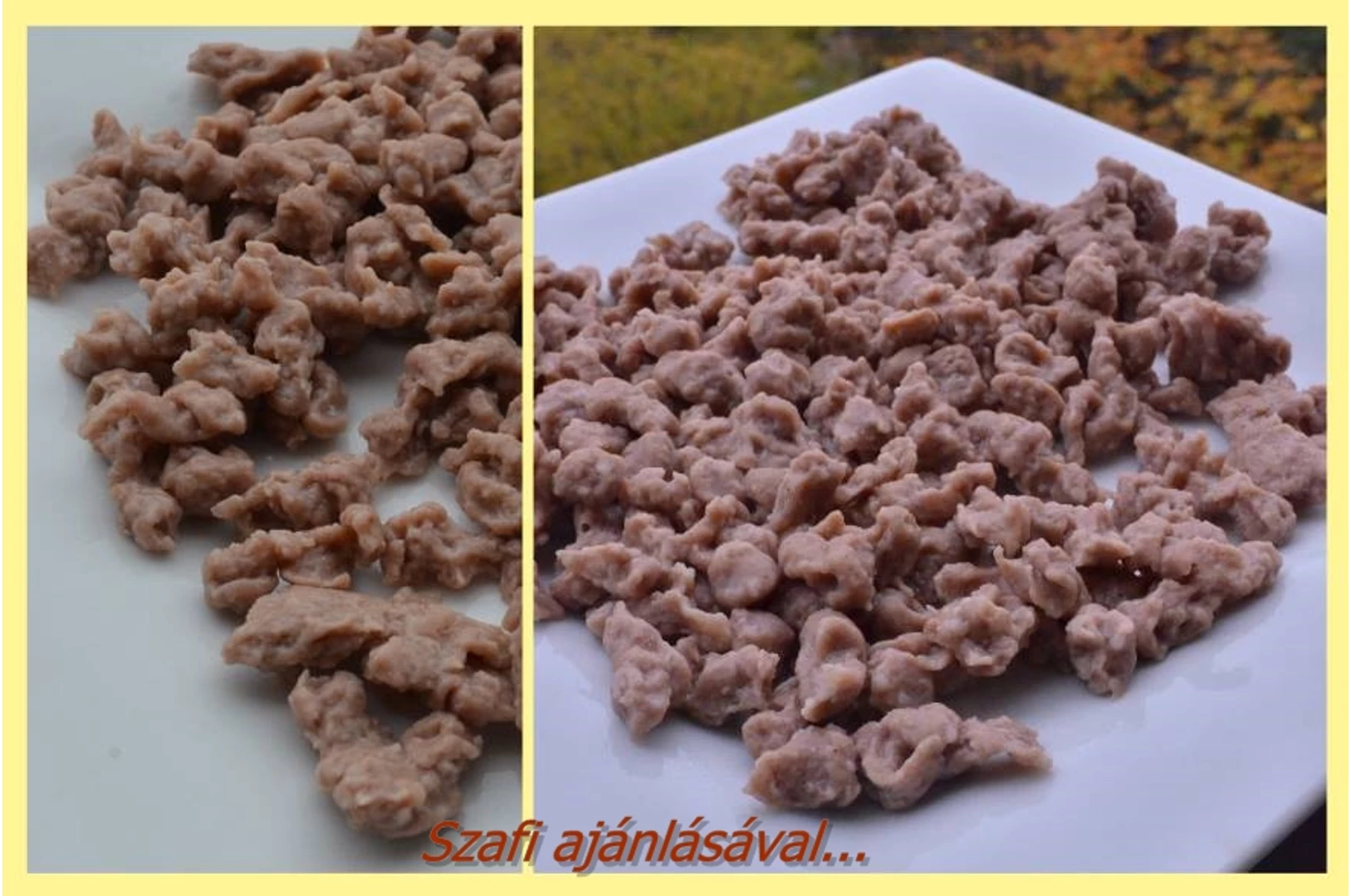 Paleo nokedli (nem fő szét, nagyon finom!)