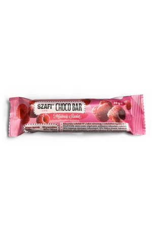 Szafi Life Choco bar Málnás szelet 30g (gluténmentes)