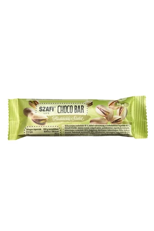 Szafi Life Choco bar Pisztáciás szelet 30g (gluténmentes)