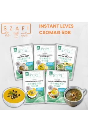 Szafi Free Instant Bögrés Levesválogatás – 5 db-os csomag