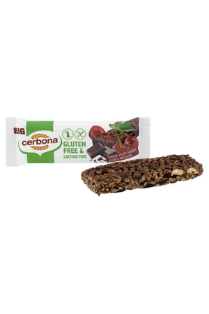 Cerbona gluténmentes szelet meggyes-csokis 35 g Cerbona gluténmentes szelet meggyes-csokis 35 g