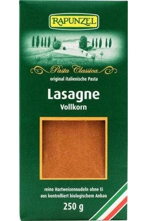 Rapunzel Bio lasagne  teljes kiőrlésű (tojásmentes, vegán) 250 g