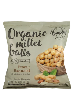 Biopont Bio kölesgolyó földimogyorós (gluténmentes) 75 g