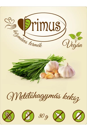 Primus paleo keksz metélőhagymás 80 g (gluténmentes) Primus paleo keksz metélőhagymás 80 g (gluténmentes)