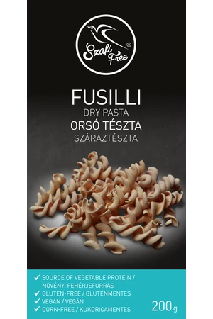 Szafi Free Orsó - Fusilli száraztészta (gluténmentes, vegán) 200g
