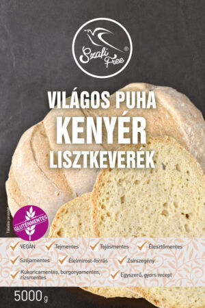 Szafi Free Világos puha kenyér lisztkeverék 5000 g (gluténmentes, tejmentes, tojásmentes, maglisztmentes, élesztőmentes, szójamentes, kukoricamentes)