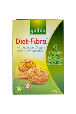 Gullon Diet Fibra rostos keksz (hozzáadott cukor nélkül édesítőszerrel) 250 g