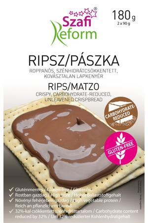 Szafi Reform Szénhidrátcsökkentett Ripsz / Pászka (gluténmentes) 180g