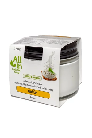 All in natúr sajtkultúrával érlelt kókusztej 160g
