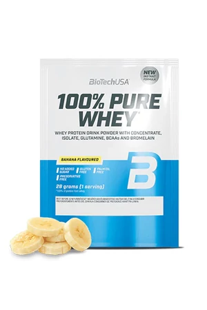 Biotech USA Nitro Pure Whey banánkrém ízesítésű fehérjepor 28 g (gluténmentes) Biotech USA Nitro Pure Whey banánkrém ízesítésű fehérjepor 28 g (gluténmentes)