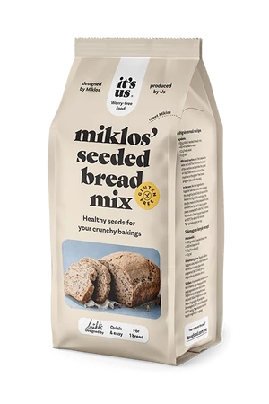 It's Us Miklos sokmagvas kenyér lisztkeverék 500 g (gluténmentes) It's Us Miklos sokmagvas kenyér lisztkeverék 500 g (gluténmentes)