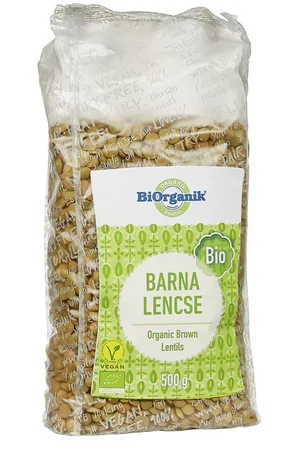 Biorganik barna lencse (bio)  500 g