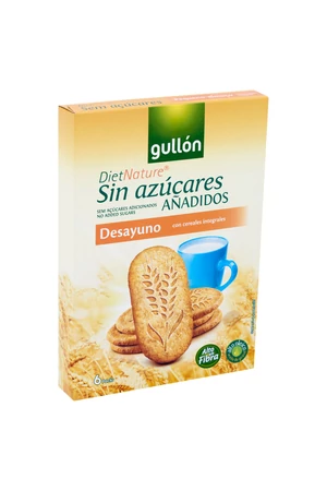 Gullon Többgabonás reggeli keksz (hozzáadott cukormentes) 216 g Gullon Többgabonás reggeli keksz (hozzáadott cukormentes) 216 g