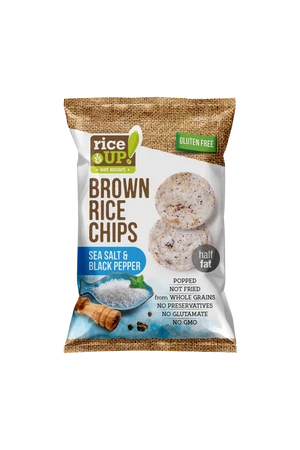 Rice Up Chips Sós és borsos ízű 60g (gluténmentes)