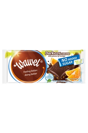 Wawel hozzáadott cukormentes narancsos étcsokoládé  90 g Wawel hozzáadott cukormentes narancsos étcsokoládé  90 g