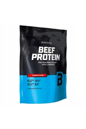 Biotech USA Beef Power marhafehérje por (Eper) 500g (gluténmentes)