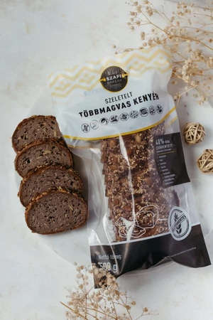 Szafi Bakery Szeletelt Többmagvas kenyér (gluténmentes) 500g