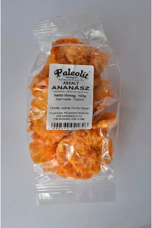 Paleolit aszalt ananász (hozzáadott cukormentes) 100 g Paleolit aszalt ananász (hozzáadott cukormentes) 100 g