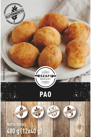 Szafi Bakery Pao 480g (12x40g) gyorsfagyasztott (gluténmentes) Szafi Bakery Pao 480g (12x40g) gyorsfagyasztott (gluténmentes)