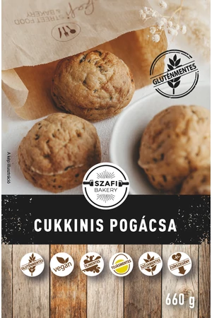 Szafi Bakery Cukkinis pogácsa 660g (gyorsfagyasztott) (gluténmentes) Szafi Bakery Cukkinis pogácsa 660g (gyorsfagyasztott) (gluténmentes)