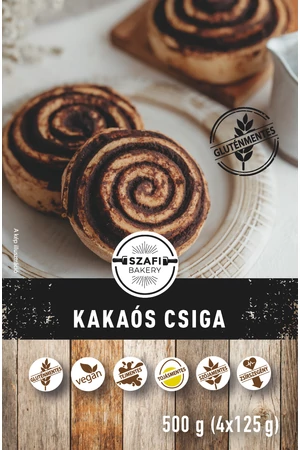 Szafi Bakery Free kakaós csiga (4x125g) 500g (gyorsfagyasztott) (gluténmentes) Szafi Bakery Free kakaós csiga (4x125g) 500g (gyorsfagyasztott) (gluténmentes)