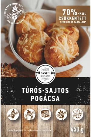Szafi Bakery túrós-sajtos pogácsa 450g (gyorsfagyasztott) (gluténmentes) Szafi Bakery túrós-sajtos pogácsa 450g (gyorsfagyasztott) (gluténmentes)