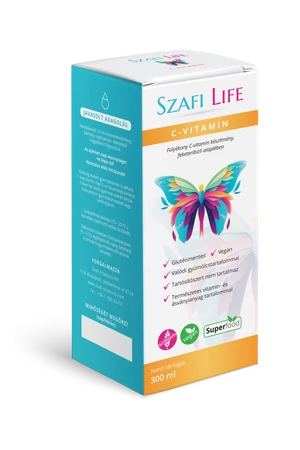 Szafi Life C-vitamin 300ml (gluténmentes) Szafi Life C-vitamin 300ml (gluténmentes)