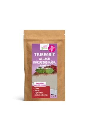 Szafi Reform tejbegríz állagú kókuszos kása poralap édesítőszerrel  70 g (paleo, vegán, gluténmentes, tejmentes) Szafi Reform tejbegríz állagú kókuszos kása poralap édesítőszerrel  70 g (paleo, vegán, gluténmentes, tejmentes)