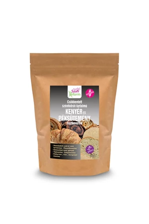 Szafi Reform Csökkentett Szénhidrát-tartalmú paleo kenyér és péksütemény lisztkeverék (gluténmentes, tejmentes, élesztőmentes) 500 g Szafi Reform Csökkentett Szénhidrát-tartalmú paleo kenyér és péksütemény lisztkeverék (gluténmentes, tejmentes, élesztőmentes) 500 g