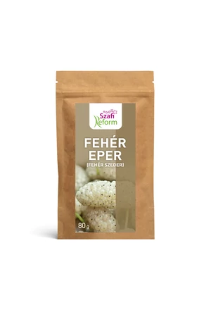 Szafi Reform Szárított fehér eper (hozzáadott cukortól mentes) 80 g (gluténmentes)