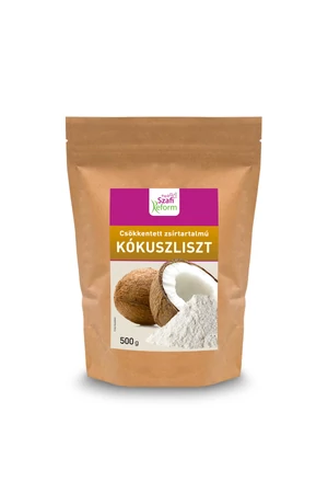 Szafi Reform csökkentett zsírtartalmú kókuszliszt 500 g (gluténmentes) Szafi Reform csökkentett zsírtartalmú kókuszliszt 500 g (gluténmentes)