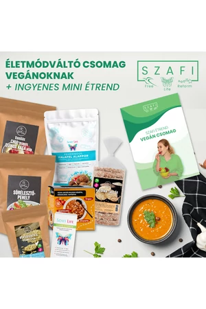 Szafi vegán csomag gluténmentes termékekkel