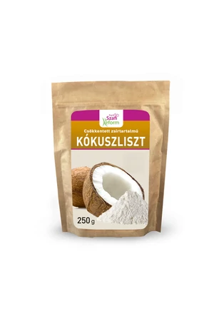 Szafi Reform csökkentett zsírtartalmú kókuszliszt 250 g (gluténmentes) Szafi Reform csökkentett zsírtartalmú kókuszliszt 250 g (gluténmentes)