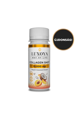Luxoya Collagen SHOT 10.000 mg Folyékony kollagén 60ml - Őszibarack-kókusz ízű