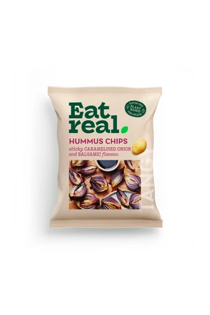 Eat real hummus chips - Karamellizált hagyma és Balzsamecet ízű 45g (gluténmentes)