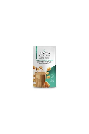 Luxoya Plant based vegán Protein komplex sós karamell ízű italpor 30g