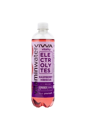 Viwa Vitality electrolytes málna-hibiszkusz ízű ital 600ml (gluténmentes)