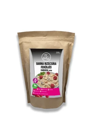 Szafi Free Barna rizscsíra fehérjés zabkása alap (gluténmentes, tejmentes, cukormentes, vegán) 200 g Szafi Free Barna rizscsíra fehérjés zabkása alap (gluténmentes, tejmentes, cukormentes, vegán) 200 g