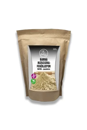 Szafi Free Barna rizscsíra-fehérjepor NATÚR- ízesítetlen (gluténmentes, vegán) 300 g Szafi Free Barna rizscsíra-fehérjepor NATÚR- ízesítetlen (gluténmentes, vegán) 300 g