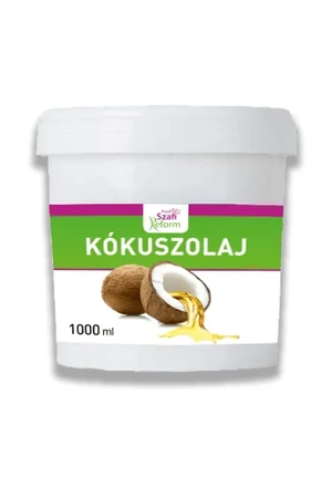 Szafi Reform Kókuszolaj - Kókuszzsír (szűrt, NEM hidrogénezett) 1 L (gluténmentes)