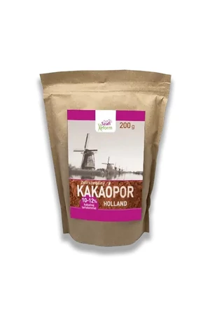 Szafi Reform Zsírszegény holland kakaópor (10-12% kakaóvaj tartalom) 200 g (gluténmentes)