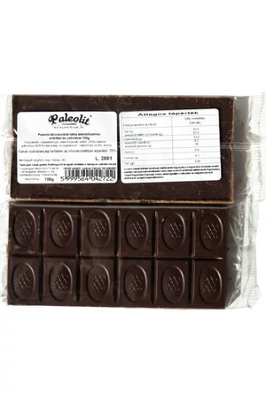 Paleolit étcsokoládé tábla 100 g Paleolit étcsokoládé tábla 100 g