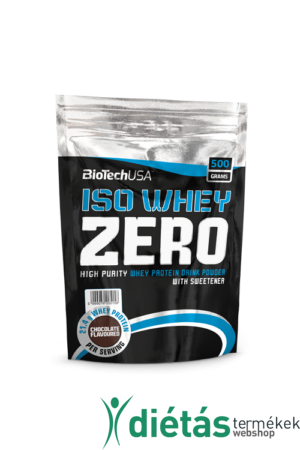 Biotech USA ISO Whey Zero laktózmentes fehérjepor (Vaníliás) 500 G