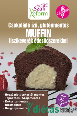 Szafi Reform csokoládé ízű muffin lisztkeverék édesítőszerrel (gluténmentes, paleo) 280 g
