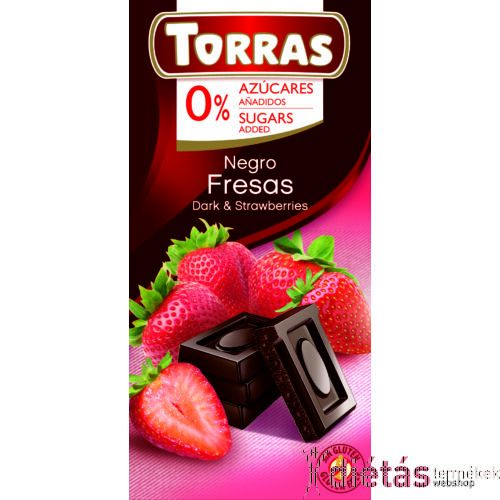 Torras Epres étcsokoládé hozzáadott cukor nélkül 75 g