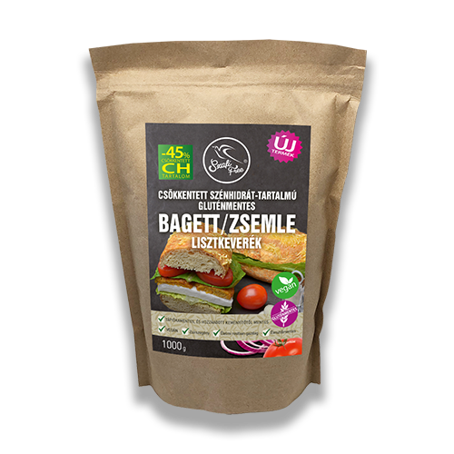 Szafi Free csökkentett szénhidrát-tartalmú bagett / zsemle lisztkeverék (gluténmentes) 1000 g