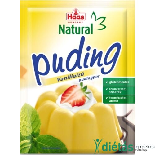 HAAS Natural Gluténmentes VANÍLIÁS Pudingpor 40 g