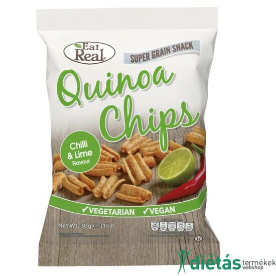 Eat real quinoa chips chili lime 30g